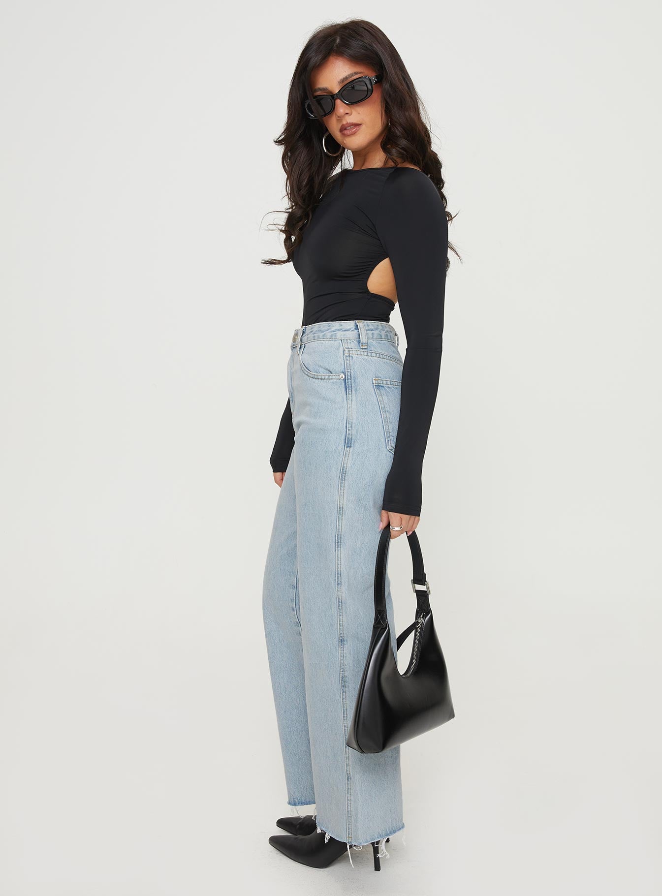 Arlington Straight Leg Denim Jeans Light Wash Petite Princess Polly