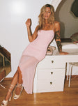 product Princess Polly Crew Neck  Bellair Mesh Maxi Dress Pink