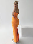 product Princess Polly Scoop Neck  Karyssa Rib Maxi Dress Orange