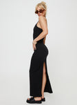 product Princess Polly Scoop Neck  Karyssa Rib Maxi Dress Black