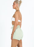 Gilda Shorts Green Gingham Princess Polly low-rise 