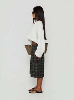 Brenn Baggy Longline Shorts Kariert Multi