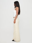 Incandescent Maxi Skirt Cream