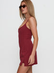 Ambition Activewear Mini Dress Cherry