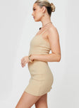 product Princess Polly Asymmetric Neckline  Salle Mini Dress Beige