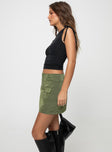 Wolf Cargo Mini Skirt Olive Princess Polly  Mini 