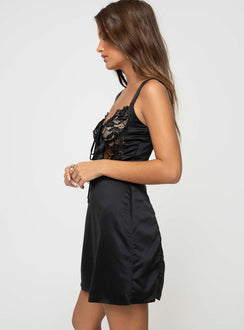 product Princess Polly Crew Neck  Corsetta Mini Dress Black