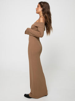 product Princess Polly Crew Neck  Maida Maxi Dress Light Brown