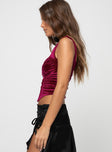 Velvet crop top Gathered bust, stitched cups  Good stretch, fully lined 