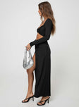 product Princess Polly Asymmetric Neckline  Maxam Maxi Dress Black