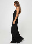 Princess Polly Square Neck  Noda Maxi Dress Black