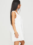 Papaya Mini Dress White