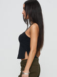 Rehna Halter Top Black