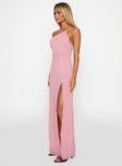 Kiss Of Life Chiffon Maxi Dress Pink