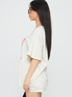 Hawaii Locale Oversized Graphic Tee Marshmellow