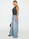 Bowe Wide Leg Jeans Blue