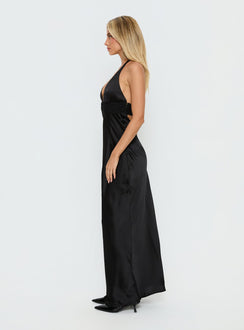 Odyssa Halter Maxi Dress Black