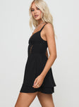 Puntine Mini Dress Black