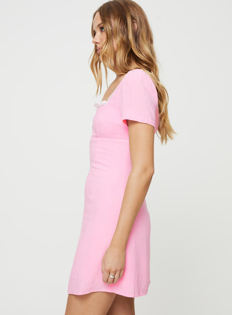 product Princess Polly Crew Neck  Jerri Mini Dress Pink