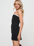 Thiers Strapless Mini Dress Black