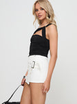 Havenwood Mini Skirt White Denim