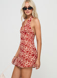 Neelia Mini Dress Red Floral Petite