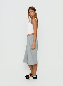 Nikko Longline Fleece Shorts Grey Marle