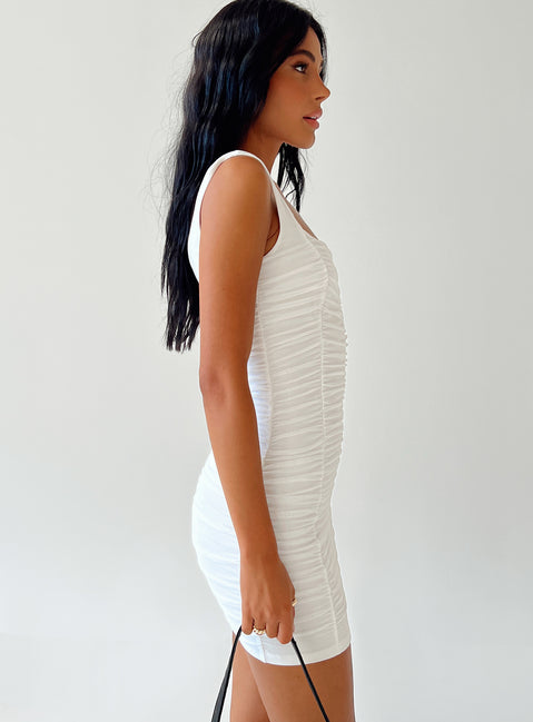 product Princess Polly Sweetheart Neckline  Rachelle Mini Dress White