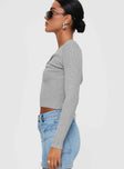 Morelli Long Sleeve Top Grey