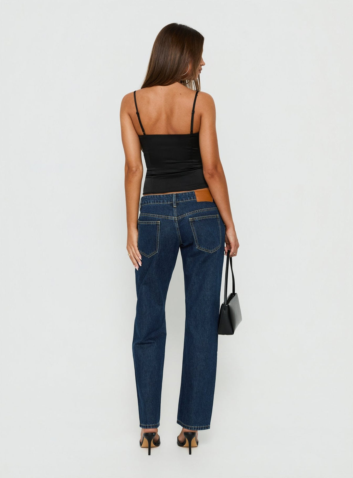 Abagael Low Rise Straight Jeans Indigo
