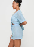 Beach Day Knit Set Light Blue