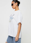 product Princess Polly Half Sleeves Crew Neck  Future Oversize Tee White