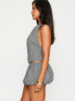 More My Jam Bubble Hem Set Black / White