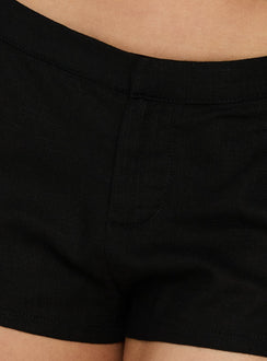 Youma Micro Shorts Schwarz