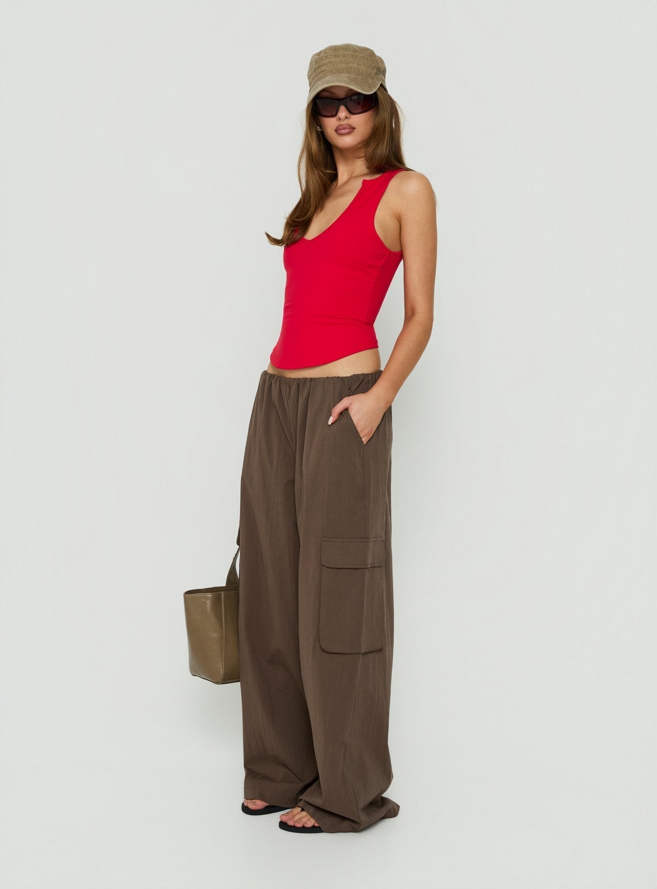 Lunea Concealed Waistband Cargo-Hose Braun