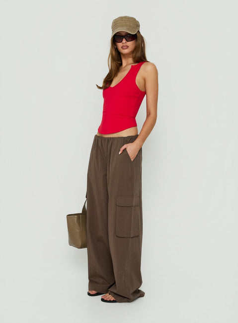 Lunea Concealed Waistband Cargo-Hose Braun