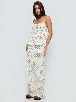 Cassini Set White Polka