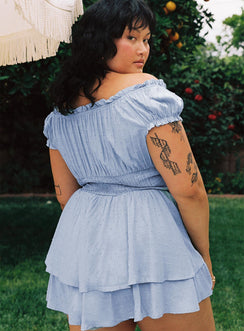 The Love Galore Romper Blue Curve
