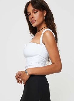 product Princess Polly Sleeveless Square Neck  Adella Cap Sleeve Top Ice