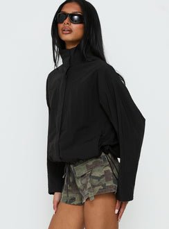 Shoreline Windbreaker Jacke Schwarz
