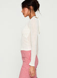 Levitating Long Sleeve Top White