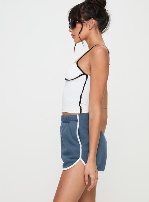 Olympian Shorts Navy Princess Polly High Waisted Shorts 