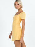 product Princess Polly Square Neck  Hastings Mini Dress Yellow