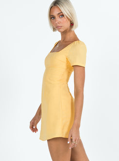 product Princess Polly Square Neck  Hastings Mini Dress Yellow