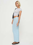 Blue Boucle maxi skirt