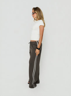 Kennah Wide Leg Sweat Pants Iron Grey