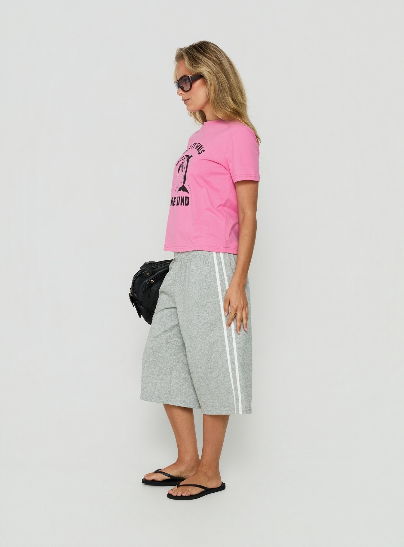 Sayllor Longline Sweat Shorts Grey Marle