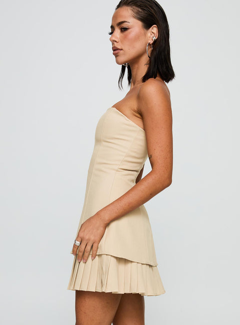 Believe My Mind Playsuit Beige