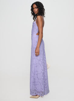 princess polly celena maxi dress Celena Maxi Dress Lilac Burnout
