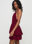 Bonfire Romper Burgundy